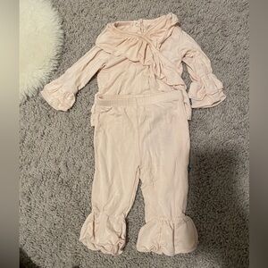 Kickee Pants Light Pink Baby Ruffle Set